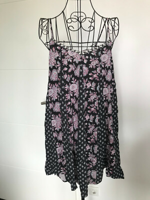 Träger-Bluse Hängerchen American Outfitters Gr. S geblümt Topp Sommer  #JEN