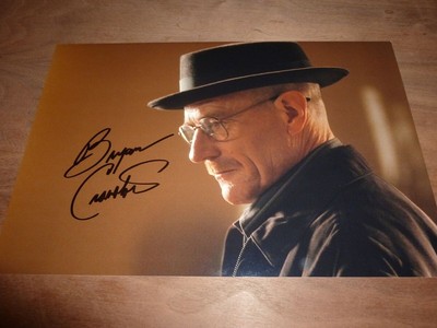 BRYAN CRANSTON signed 12X8 Foto BREAKING BAD + COA