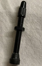 Stan's NoTubes 44mm Tubeless Valve: Single Black Bike Valve Stems Stans Tubeless