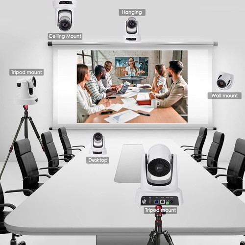 Versatile 10X Zoom Webcam with HDMI/USB for Professional Live Video Conferencing - Picture 7 of 9