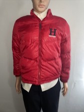 Tommy Hilfiger Boys Size L 16/18 Blue No Hood Full Zip Down Puffer Jacket