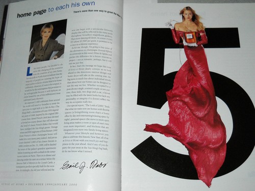 Style at Home Magazine Dec 1999/Jan 2000 The Look of 2000 The Best of What's New - Bild 2 von 12