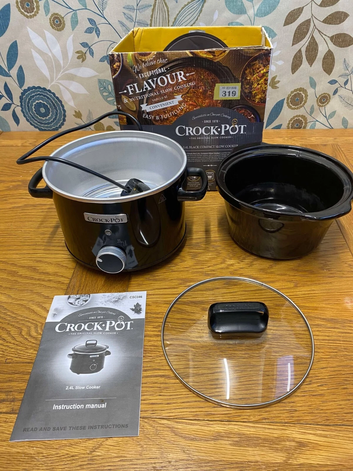 Crockpot Slow Cooker Ceramic Bowl - 2.4L Model ‎CSC046 SPARE PARTS CHOICE
