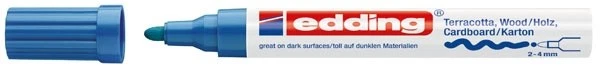 EDDING 4000 MATTLACK-MARKER CREATIVE LACKMARKER BLAU NEU