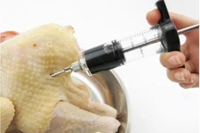Food Marinade Meat Injector Flavor Syringe, Beef, Poultry, Turkey, Chicken, BBQ
