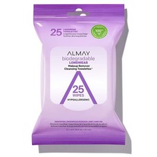 Almay Makeup Remover Cleansing Towelettes, Biodegradable LONGWEAR Water Wipes...