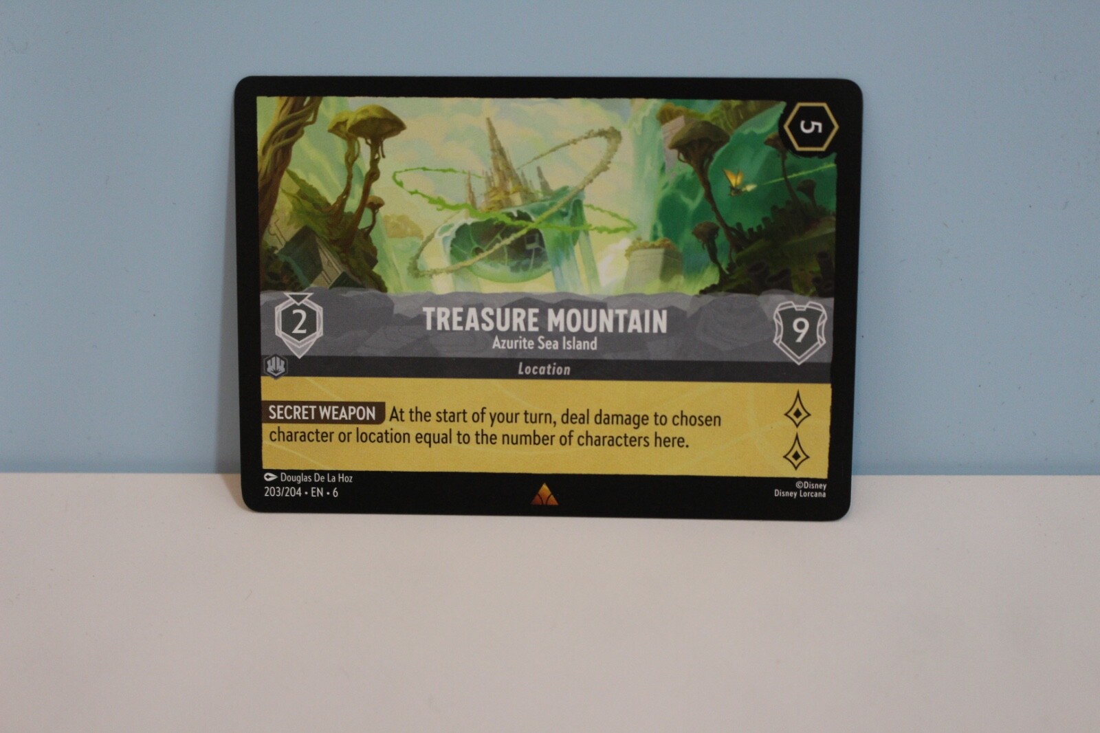 Disney Lorcana Azurite Sea Treasure Mountain Azurite Sea Island 203/204 NM