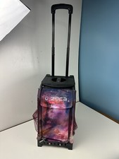 RARE Zuca Ice Skating Cart Metal Framed Rolling W/Extension Handle Galaxy Patter