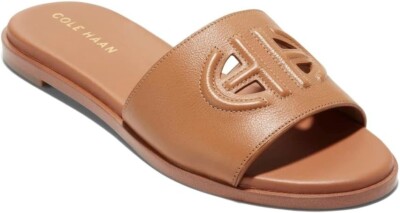 Cole Haan Women's Flynn Leather Flat Sandals, Brown Size 7M | eBay