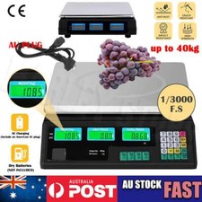 40KG Digital Kitchen Scale Electronic Weighing Scales Shop Market Commercial LED