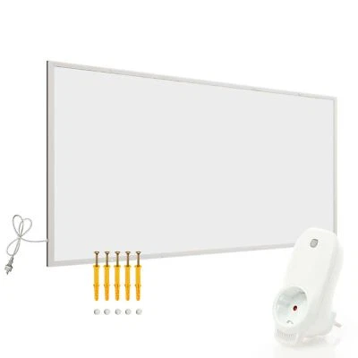 Wiltec Set Panneau chauffant infrarouge 700W Chauffage électrique et Thermostat - Photo 1/4