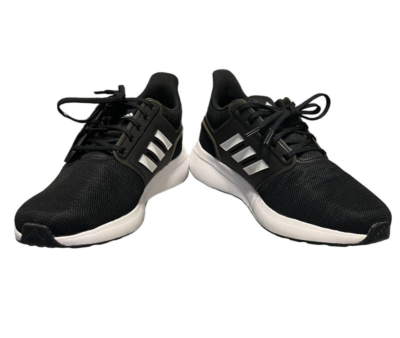 Adidas Men Cloudfoam Sneakers Black w/White Athletic Running 