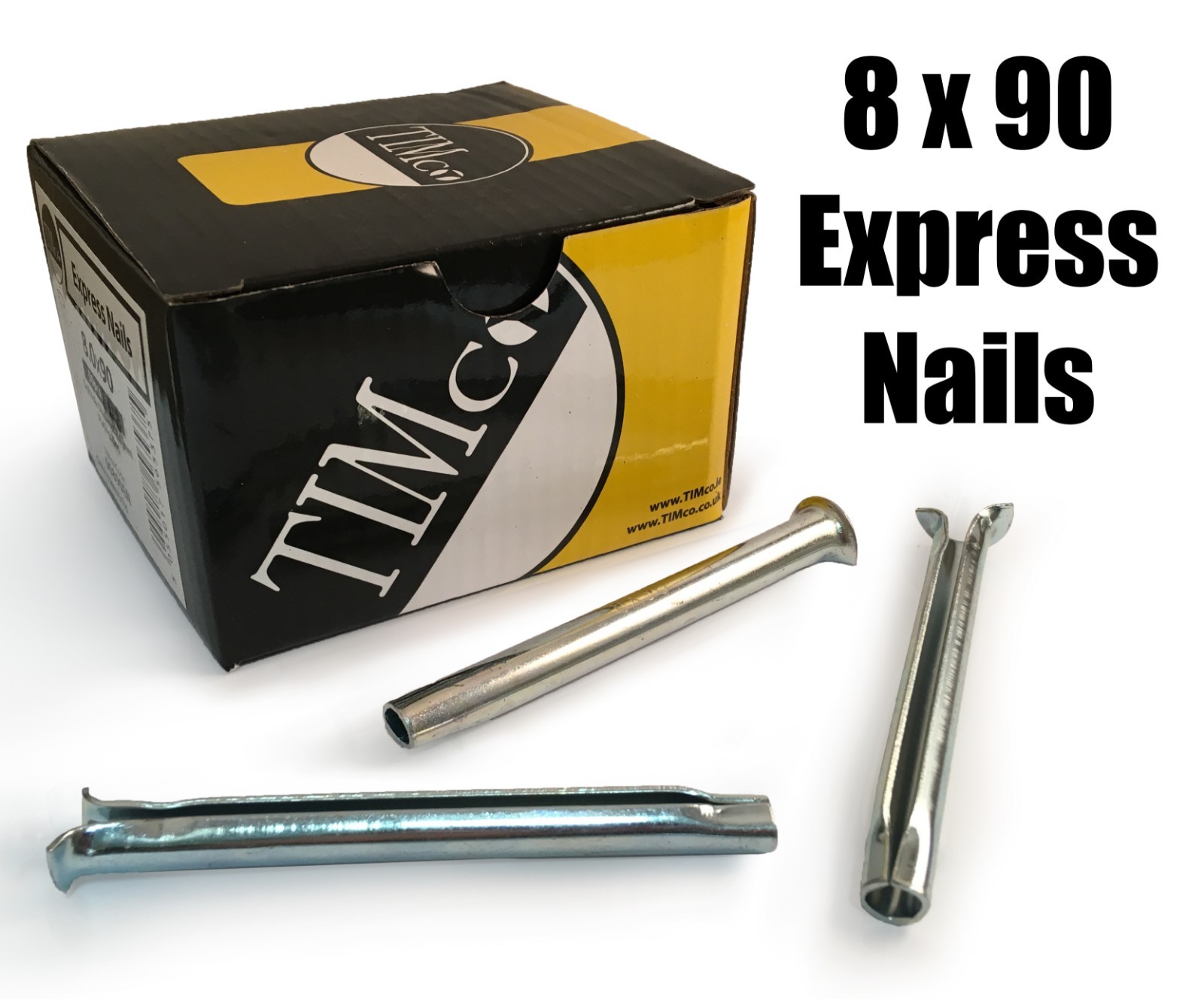 TIMco 8 x 90mm Express Nails Anchor Masonry Brick Timber Frames Box of 50