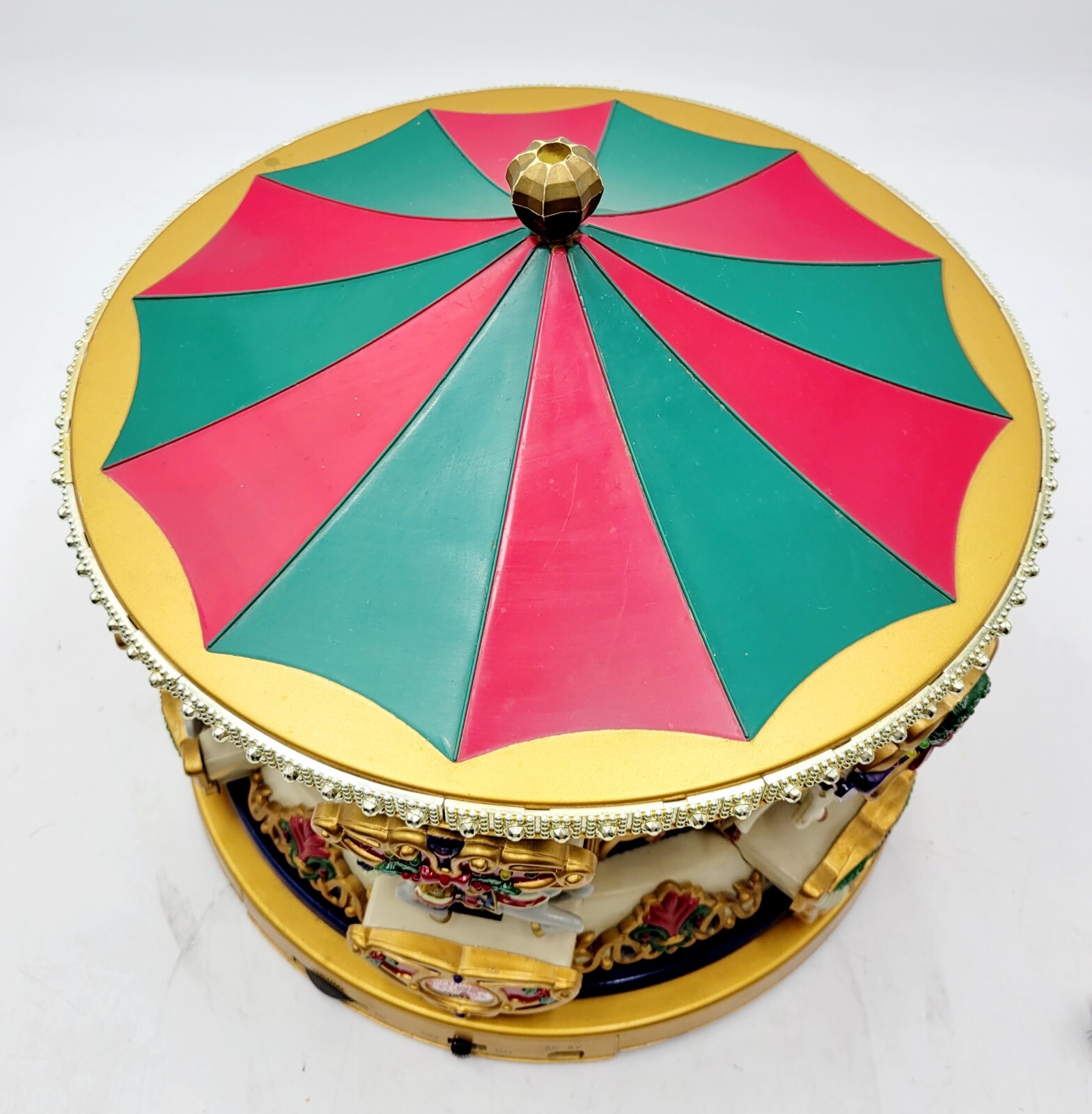 Mr Christmas 1994 Musical Holiday MerryGoRound Carousel Animated