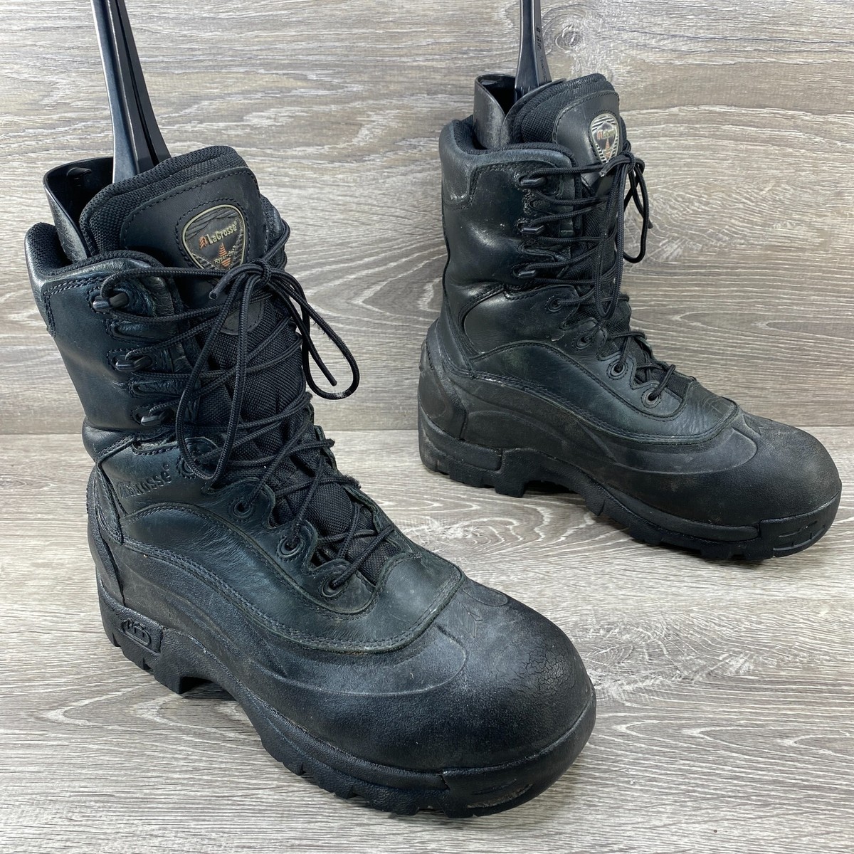 Lacrosse Polar PFT Mens 11M Black Leather Thinsulate Insulation Steel Toe Boots LaCrosse Boots Polar PFT Steel Toe Black Leather Waterproof  main image 2
