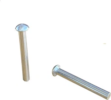 10 Piece 6 X 50 Mm Shovel Handle Rivet Pin Replacement, Half round Head Rivet fo