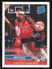 2024 Panini Instant WNBA Aaliyah Edwards RATED ROOKIE RETRO 1/8329 Mystics #5 RC