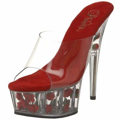 Mule DELIGHT-601 Fleur (Rose, Rouge) NEUF T - Photo 1/2