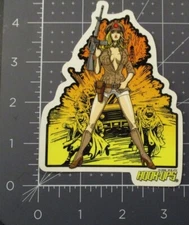 HOOK-UPS Skate STICKER War Girl skateboards helmets decal hentai Z