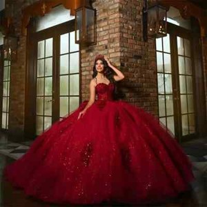 Quinceanera Dress Burgundy | eBay