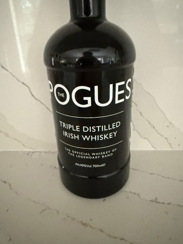 The Pogues Triple Distilled Irish Whiskey - Empty Bottle - Picture 2 of 3