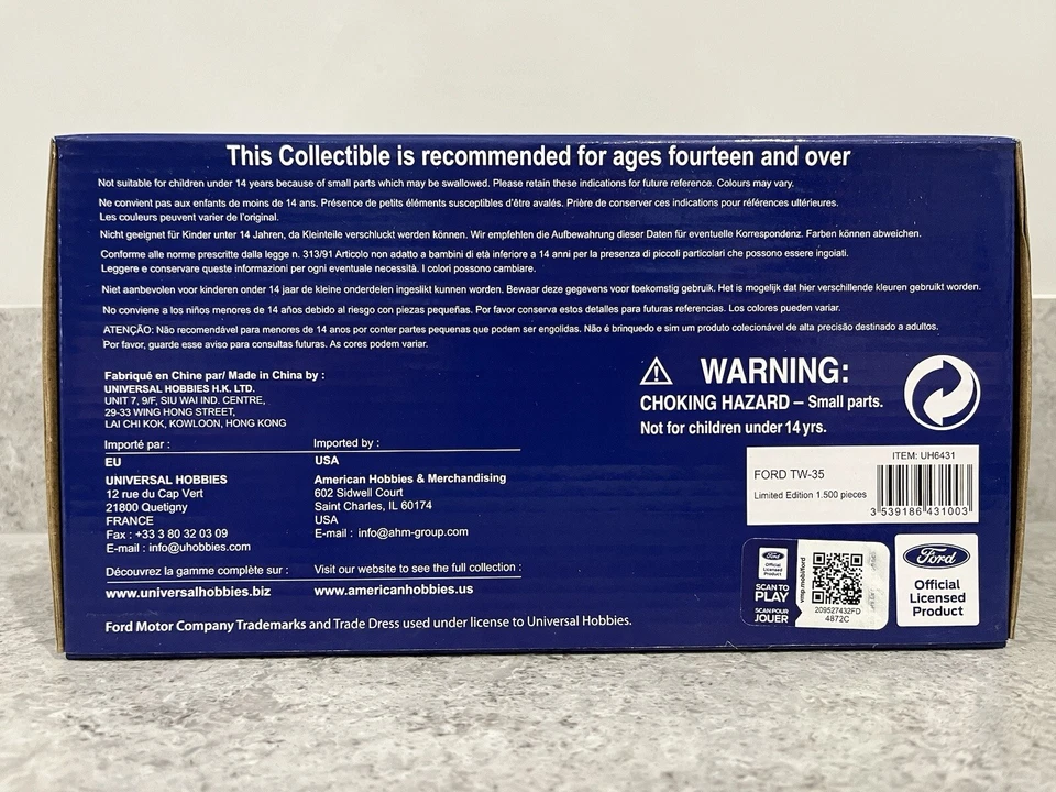 Universal Hobbies - Ford TW-35 Tractor (1992) - UH6431 - 1:32 Scale - Mint/New - Image 4 of 4