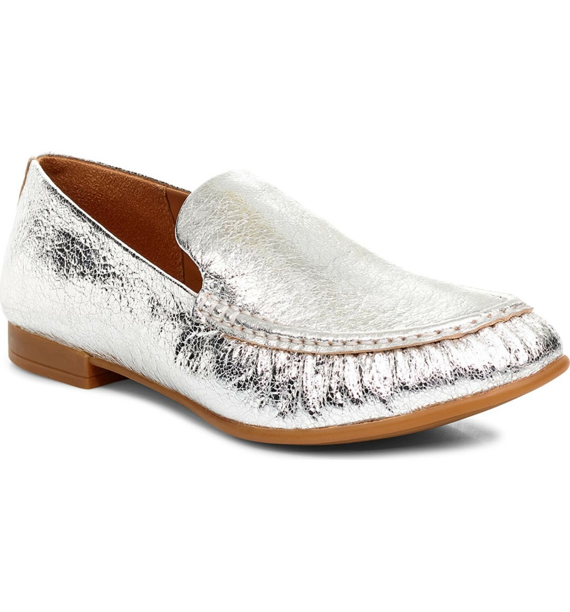ugg ladies dress shoes Vivian Metallic Leather In Silver, Size 7 how to wear ugg boots with dresses