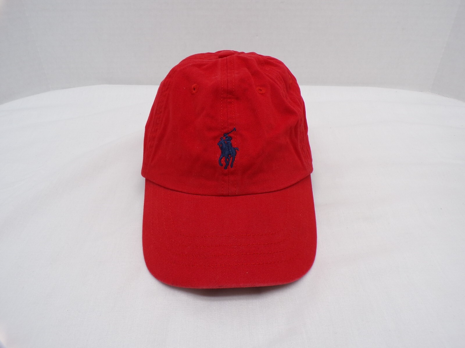 Cappello vintage Polo ralph lauren blu pony rosso strapback taglia youth