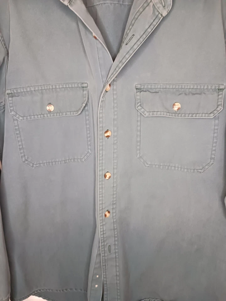 Рубашка на пуговицах Cabelas Outdoor Gear зеленая синяя средняя рубашка мужская одежда для улицы - Изображение 2 из 4