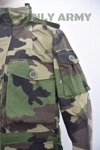 French Army CCE Camo Jacket Smock Woodland Ripstop HIGH QUALITY Felin T4 / F4 - Picture 3 of 12