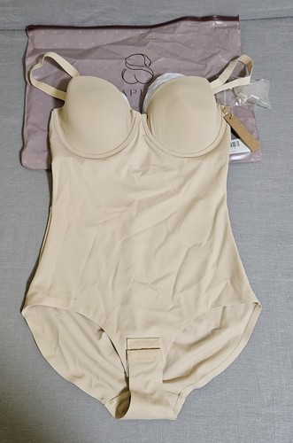 Shapellx AirSlim Cupped Shaping Bodysuit Shapewear Size Medium B - Picture 3 of 8
