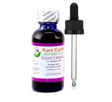 Rare Earth Botanicals Ultimate Lugol's Iodine 5% UltraPure 1 oz Glass Bottle