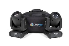 ColorKey Mover Beam 100 2-Pack Bundle with Carrying Bag