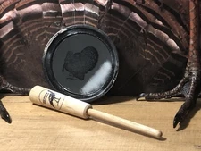 NEW Glass Turkey Mirrored Friction Pot call from Big Tom's custom Calls W/peg