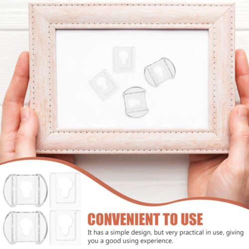 8pcs Picture Frame Hanger Mirror Holder Clip Headboard Wall Mounting Bracket - Picture 2 of 12