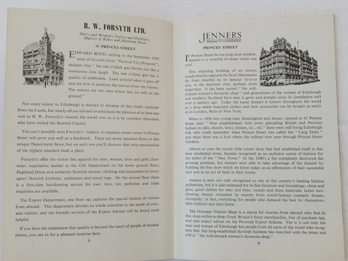 Shopping in EDINBURGH ENGLAND 1959 Katalog Handelsgeschäfte Einzelhandelsführer mit Karte - Bild 6 von 24