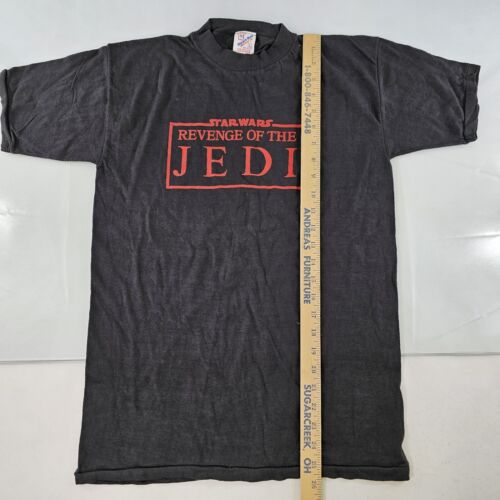 Vintage Star Wars REVENGE of the Jedi T-Shirt Mens Large RETURN ROTJ Promo Movie - Picture 7 of 10