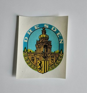 DDR Abziehbild / Schiebebild Dresden