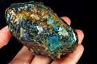 676Ct High-hardness Spiderweb Turquoise Rough Specimen YKM7631 — photo 3