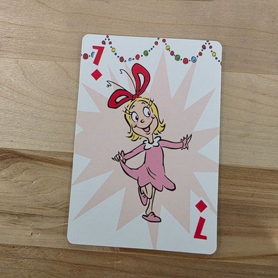 CINDY LOU WHOO~ Seven of Diamonds~Grinch Playing Card~SINGLE