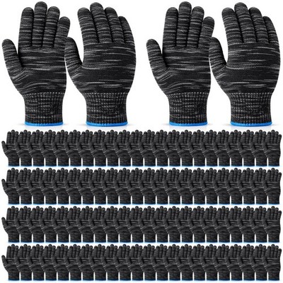 100 Pairs Cotton Gloves Hand Cotton Liners Safety Knitted Polyester Gloves fo...