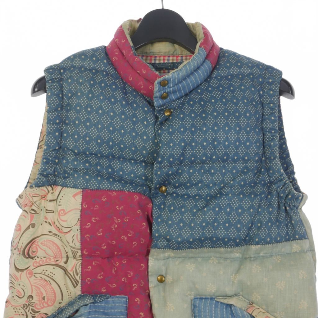 VISVIM Insulator Down Vest Patchwork Multicolor M… - image 4