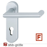 Hoppe Feuerschutz-TüRgriff Rotterdam Kurzschild Sertos® Alu Natur Pz