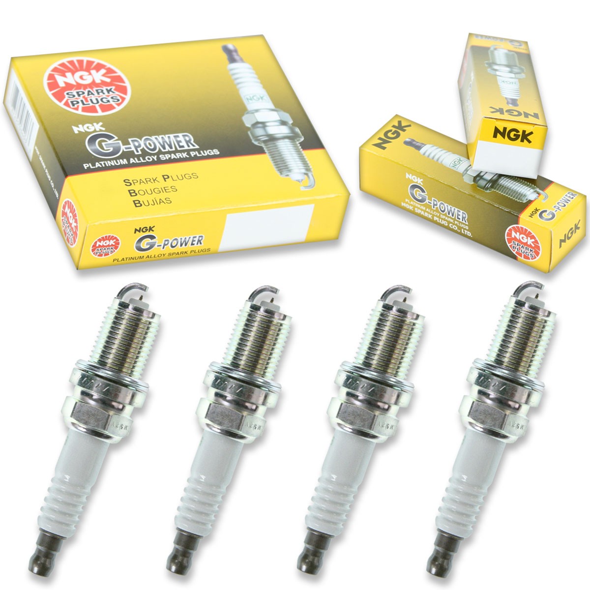 4pcs NGK 7090 G-Power BKR5EGP Outboard Marine Spark Plug Tune Up Kit Set nl
