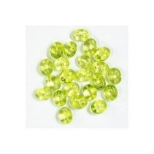 Czech Seed Twin 2-Hole Beads Lime 2.5mm 5mm