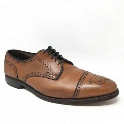 #ad Allen Edmonds Sanford Oxfords Dress Shoes Mens Size 11 Brown Leather Cap Toe $83.17
