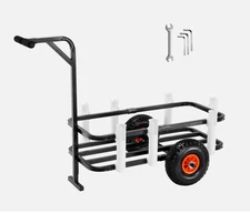 Beach Fishing Cart Fishing Trolley 200 lbs with Balloon Tires for Sand
