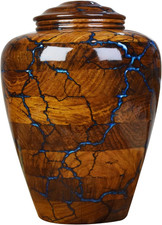 Wooden Cremation Urns for Human Ashes Adult Male 20 Cubic Inches - Memorial Urns