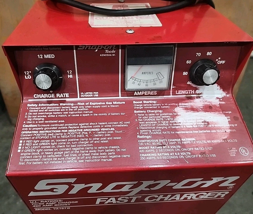 Snap-on Fast Charger Model YA167B  - Image 3 of 4