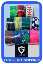 Gecko Grip: Baseball  Softball Bat Grip Tape: Sticky  Cushioned 19 Colors 